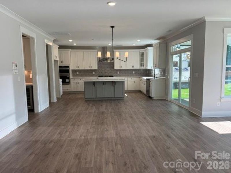Family Room and Kitchen Family Room and Kitchen