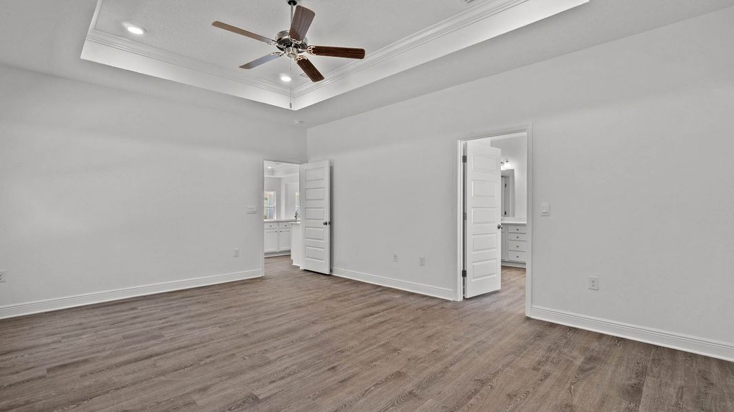 Representative unfurnished interior of a home built from the Camden by D.R. Horton in Owl's Head Farms, Freeport (Image 21).