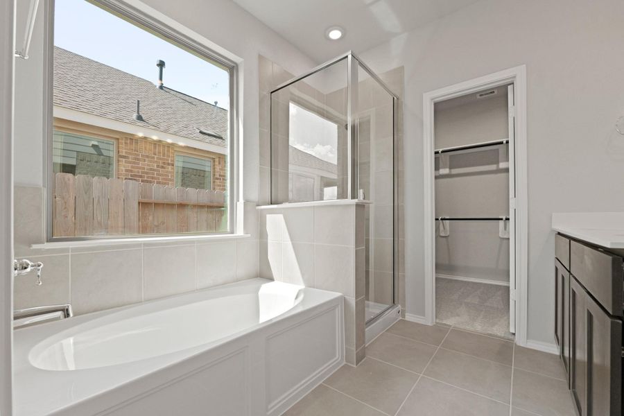 Furnished interior view inside a new home in The Trails, New Caney (Image 11).