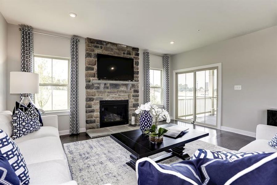 Furnished interior view inside a new home in Lakes at Riverbend, Navassa (Image 8).