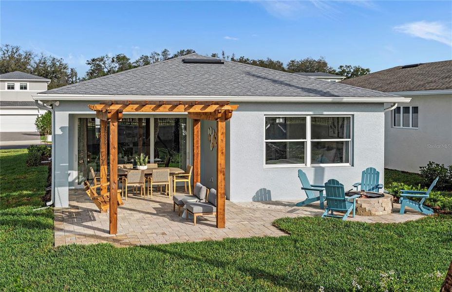 Exterior details and patio area of a home in , Lady Lake (Image 3). Exterior details and patio area of a home in , Lady Lake (Image 3).