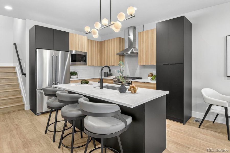 Furnished interior view inside a new home in , Denver (Image 13). Furnished interior view inside a new home in , Denver (Image 13).