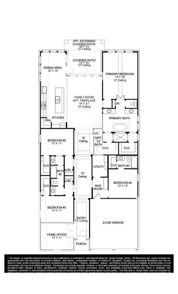 2D floor plan layout of this home in StoneCreek Estates, Richmond, TX (Image 6). 2D floor plan layout of this home in StoneCreek Estates, Richmond, TX (Image 6).