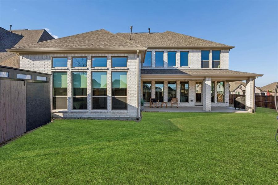 Exterior details and patio area of a home in , McKinney (Image 4). Exterior details and patio area of a home in , McKinney (Image 4).