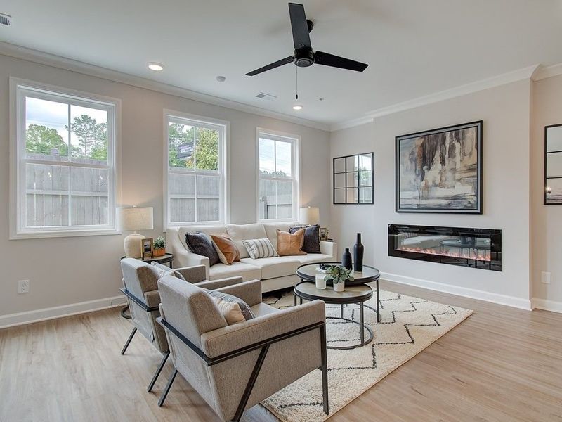Furnished interior view inside a new home in Cherokee Township, Acworth (Image 31).