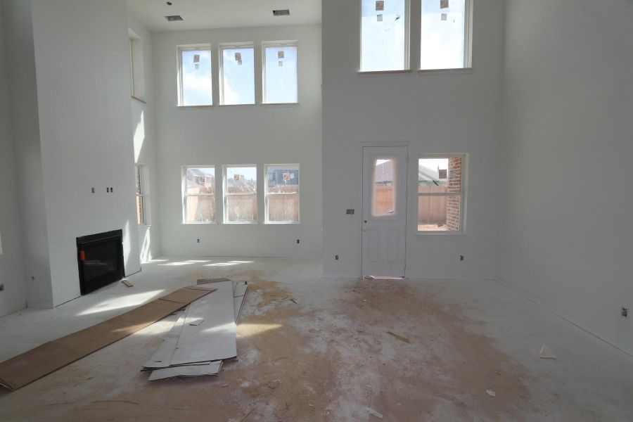 Open great room and dining area - still under construction! Open great room and dining area - still under construction!