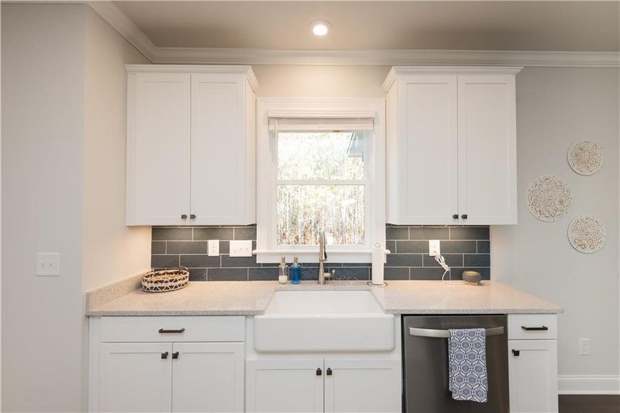 Furnished interior view inside a new home in The Estates at Hurricane Pointe, Douglasville (Image 17).
