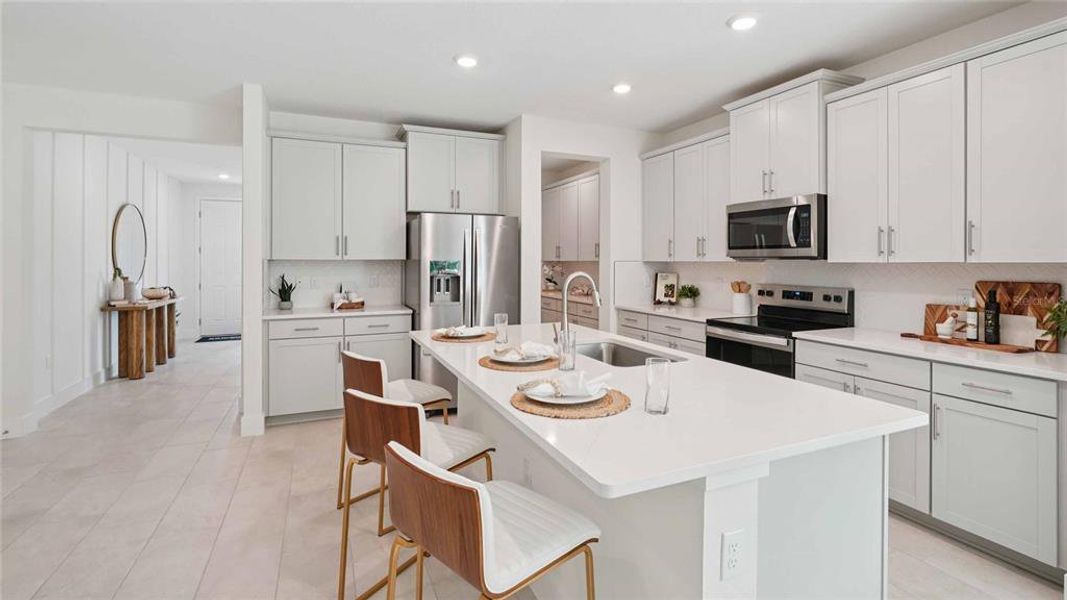 Furnished interior view inside a new home in Buchanan Trails, Newberry (Image 12).