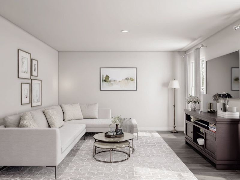 Representative furnished interior of a home built from the Shenandoah by National HomeCorp in Summit Place, Eden (Image 4).