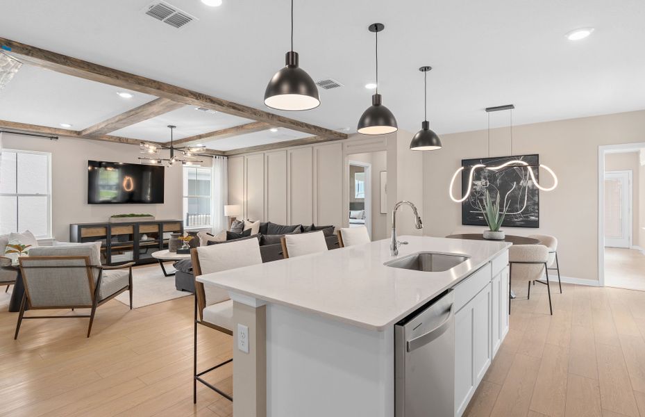 Representative furnished interior of a home built from the Dylan II by Pulte Homes in SeaFlower, Bradenton (Image 7).