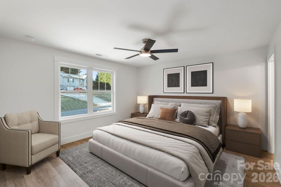 Furnished interior view inside a new home in , Hickory (Image 11).