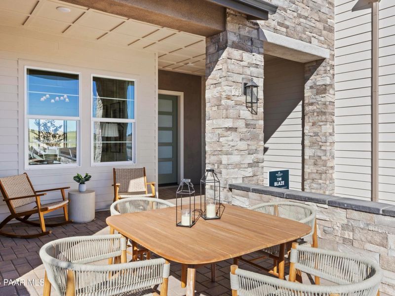 Exterior details and patio area of a home in Hidden Hills, Prescott (Image 25).