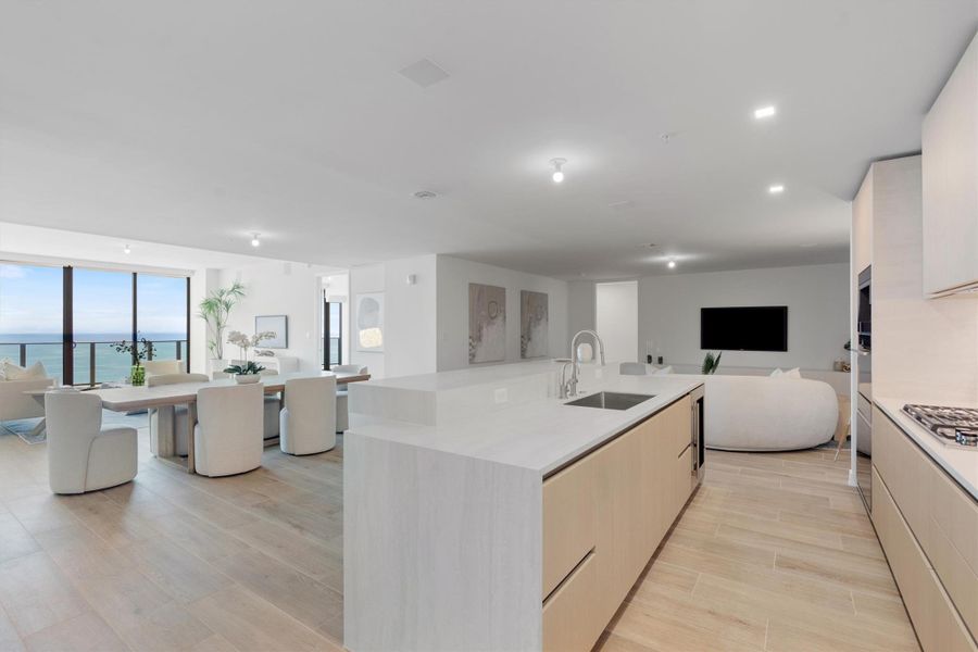 Furnished interior view inside a new home in , Pompano Beach (Image 27).