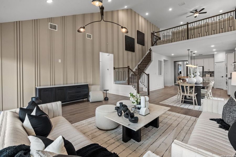 Furnished interior view inside a new home in Bison Ridge, San Antonio (Image 21).