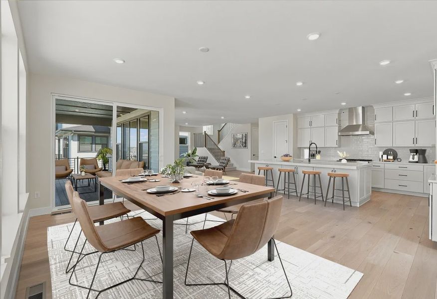 Homesite 247 Dining, Deck, Kitchen + Great Room - Virtually Staged - 10 of 24