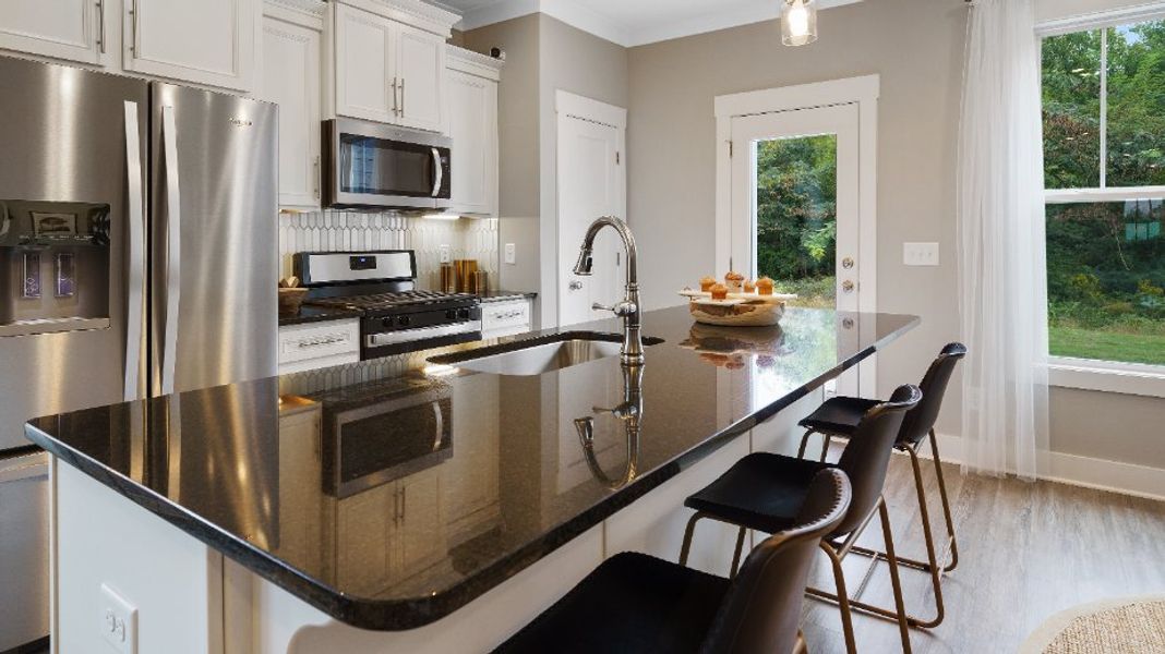 Furnished interior view inside a new home in Sidney Creek Townhomes, Zebulon (Image 10).
