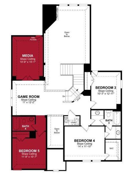 Beazer Homes Valencia on the Lake Summerfield Floorplan.