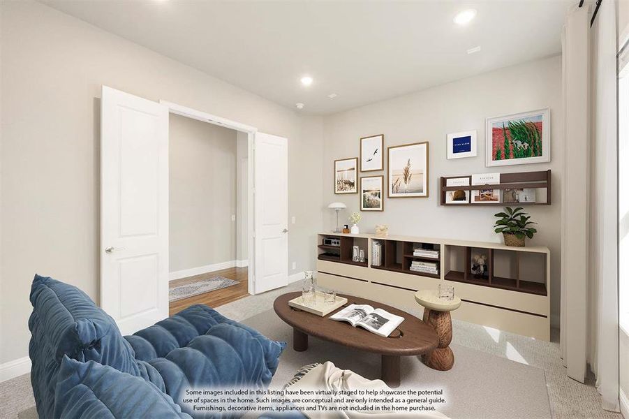 Furnished interior view inside a new home in Timberbrook, Justin (Image 10).