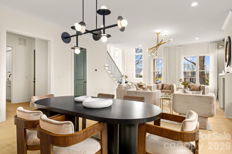 Furnished interior view inside a new home in , Charlotte (Image 13).