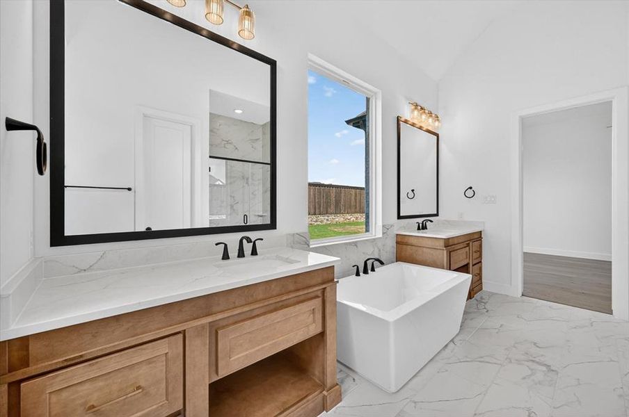 Furnished interior view inside a new home in Quail Hollow, Rockwall (Image 5).