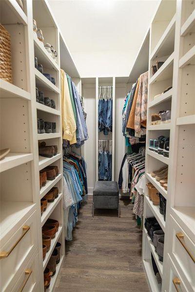 Custom all wood construction closet