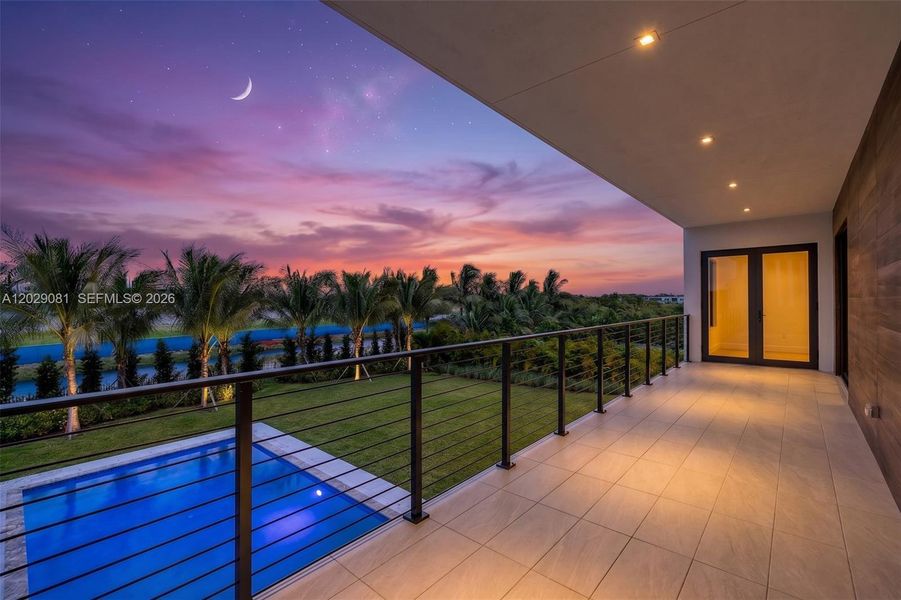Exterior details and patio area of a home in , Weston (Image 34).
