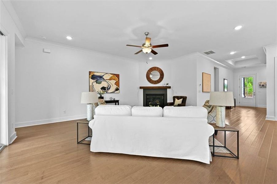 Furnished interior view inside a new home in , Flowery Branch (Image 7).