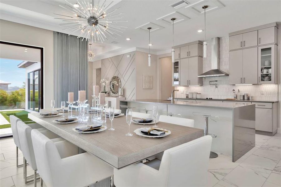 Furnished interior view inside a new home in Eagles Cove at Mirada, San Antonio (Image 33).