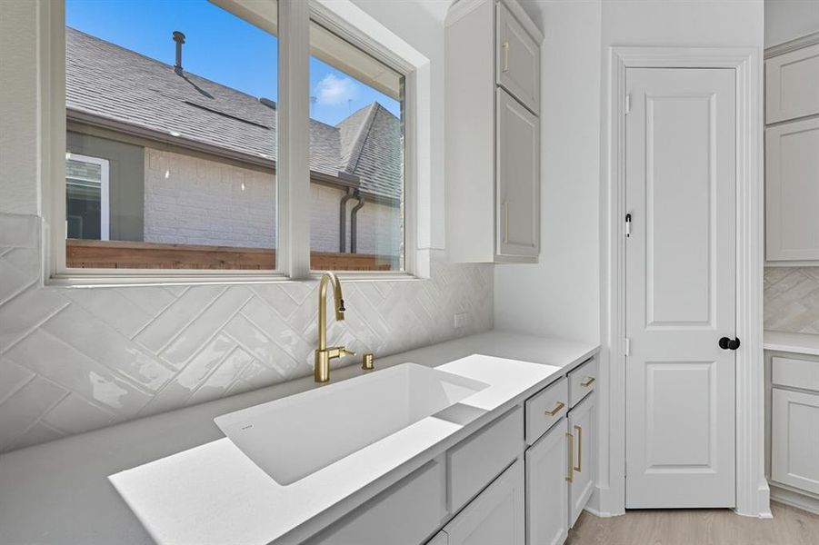 Furnished interior view inside a new home in Gateway Village - The Reserve: 45ft. lots, Denison (Image 13).