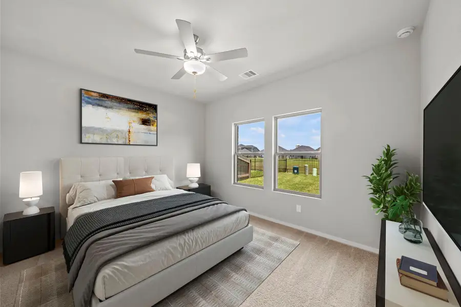 Furnished interior view inside a new home in Laurel Landing, Alvin (Image 12).