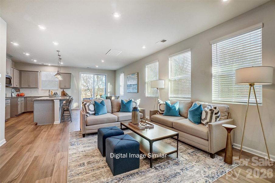 Furnished interior view inside a new home in Bailey Run, Charlotte (Image 6).