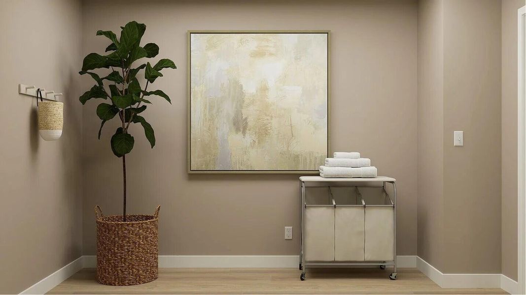 Furnished interior view inside a new home in Lindera Preserve at Cane Bay Plantation: Sabal Collection, Summerville (Image 8). Furnished interior view inside a new home in Lindera Preserve at Cane Bay Plantation: Sabal Collection, Summerville (Image 8).