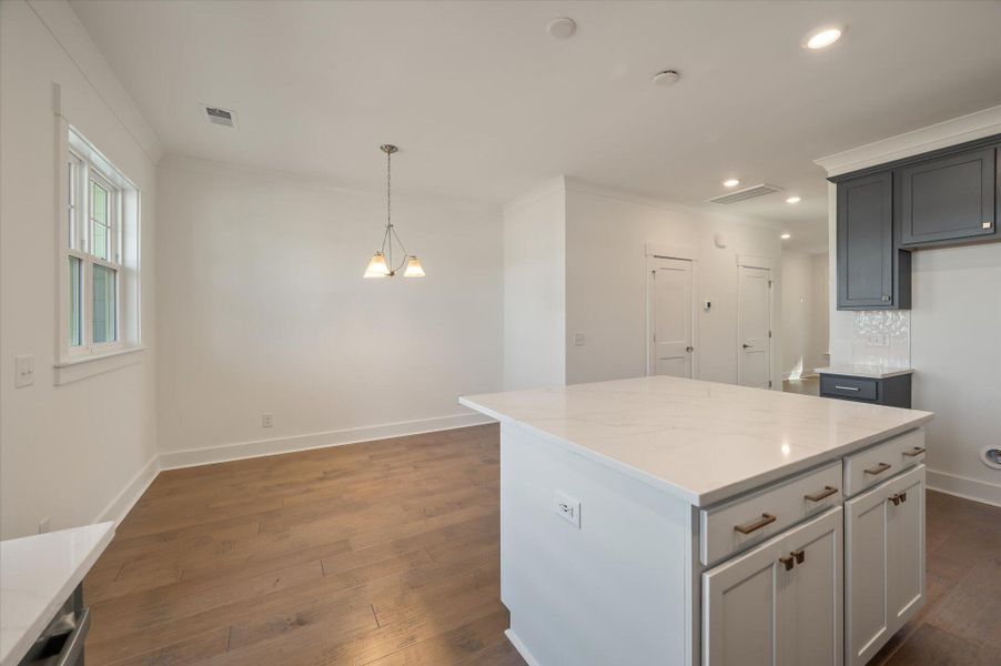 Furnished interior view inside a new home in The Bluffs at Pinefield Townhomes, Charleston (Image 3). Furnished interior view inside a new home in The Bluffs at Pinefield Townhomes, Charleston (Image 3).