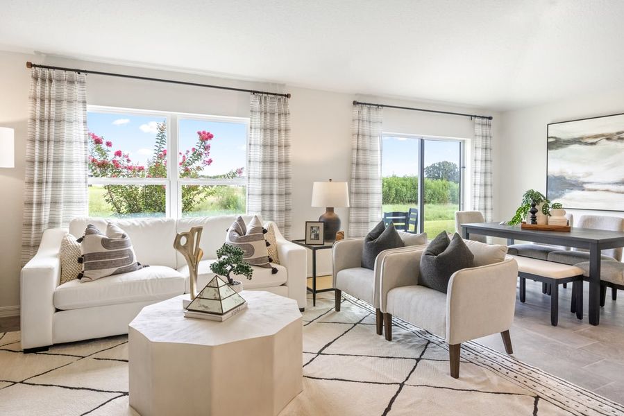 Representative furnished interior of a home built from the 1541 Modeled by KB Home in Deer Springs, Zephyrhills (Image 4).