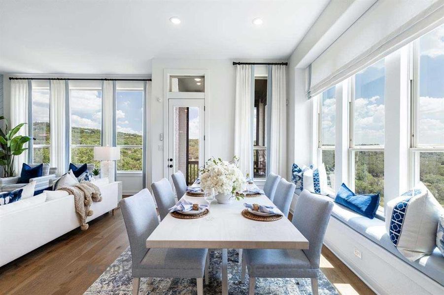 Furnished interior view inside a new home in Trinity Falls, McKinney (Image 9).