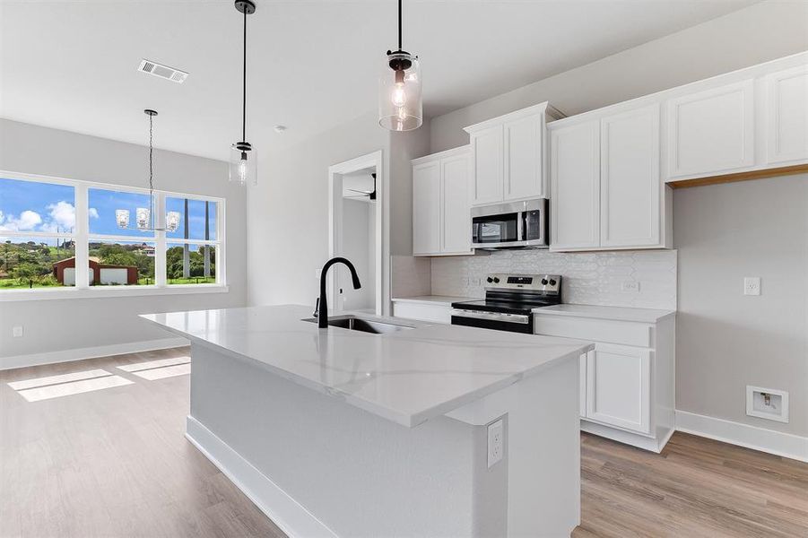 Furnished interior view inside a new home in , Marble Falls (Image 9).