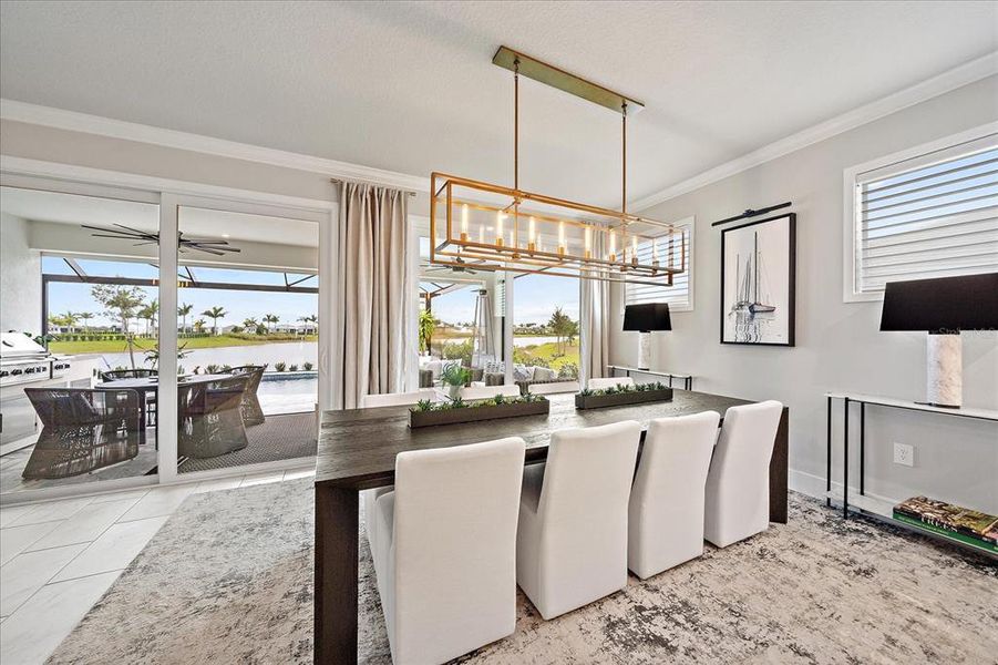 Furnished interior view inside a new home in , Venice (Image 36).