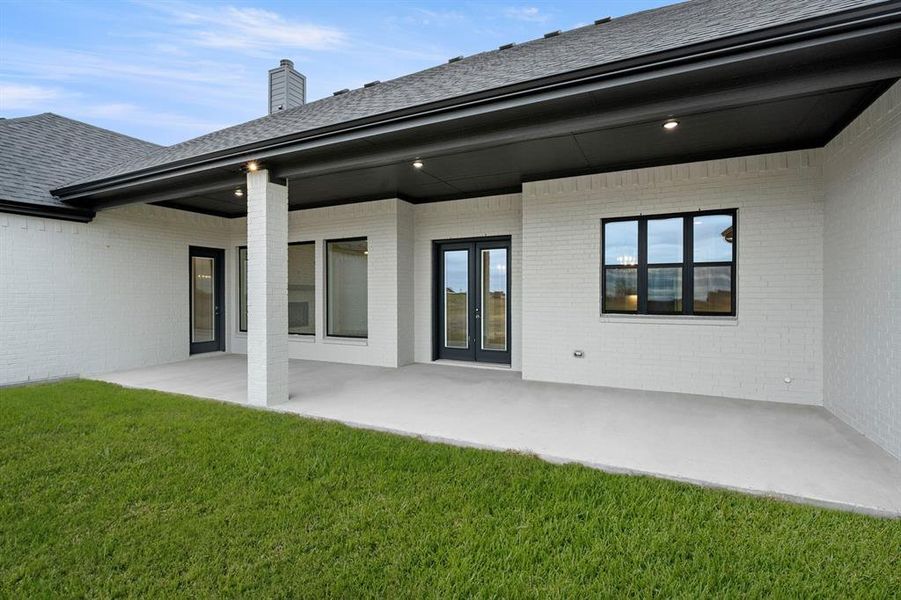 Exterior details and patio area of a home in Byrum Ranch - 1 Acre Lots, Venus (Image 3).