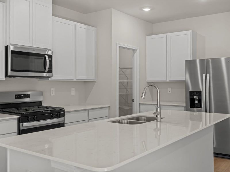 Furnished interior view inside a new home in Village at White Pine, Pendleton (Image 5).