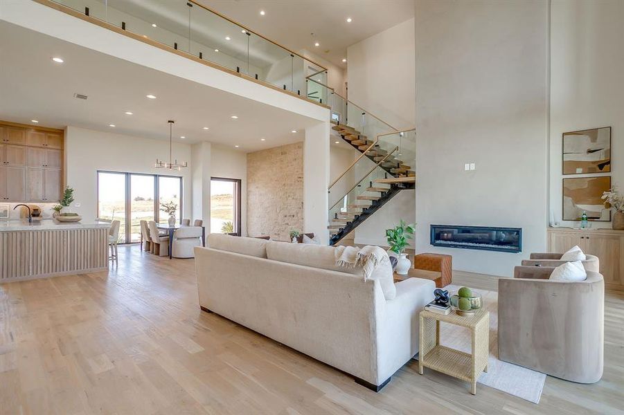 Furnished interior view inside a new home in , Weatherford (Image 30).