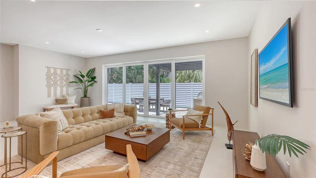 Furnished interior view inside a new home in , Sarasota (Image 27).