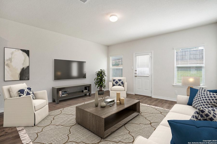 Furnished interior view inside a new home in Laurel Vistas, San Antonio (Image 4).