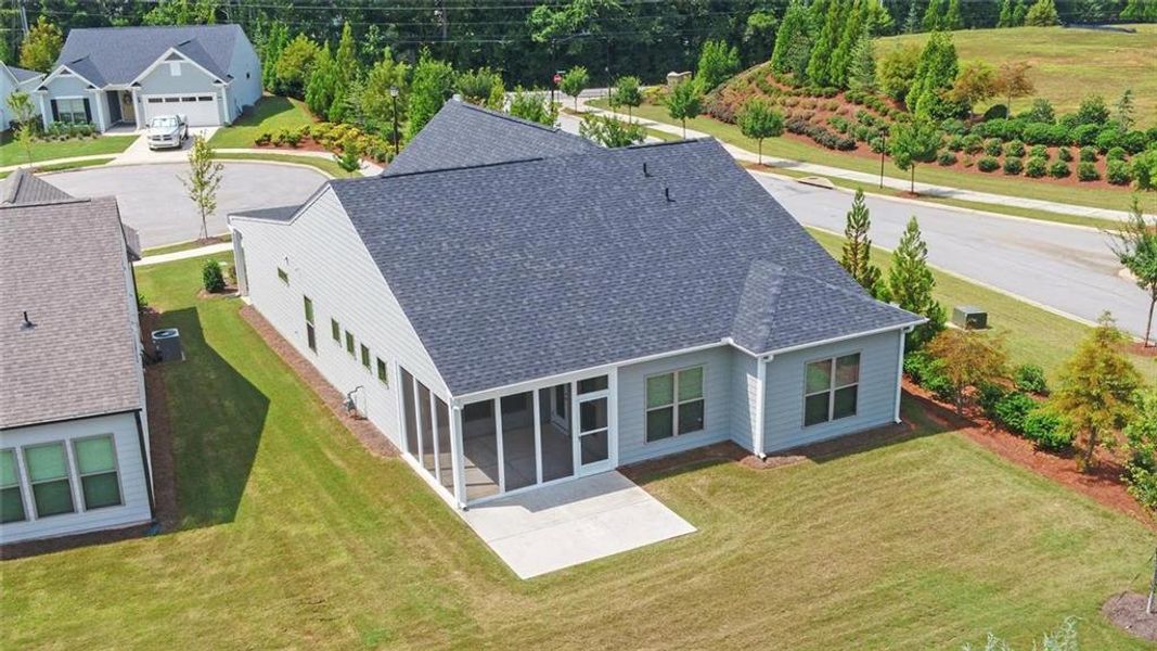 Front exterior of a new home in , Hoschton, GA, highlighting curb appeal (Image 21).