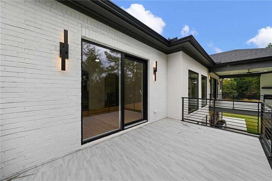 Exterior details and patio area of a home in , Buford (Image 37).