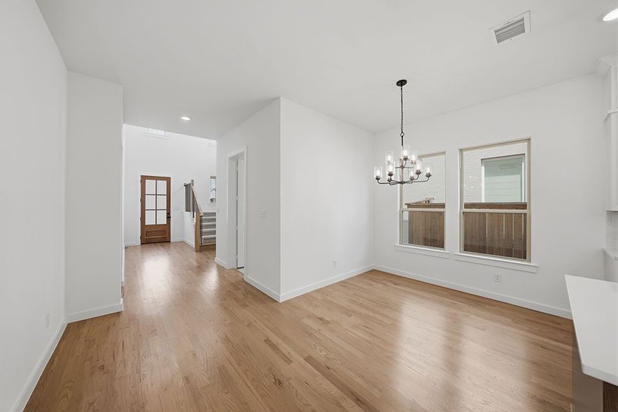 Spacious, unfurnished interior of a new home in Light Farms Brenham - 40' Lots, Celina (Image 22). Spacious, unfurnished interior of a new home in Light Farms Brenham - 40' Lots, Celina (Image 22).