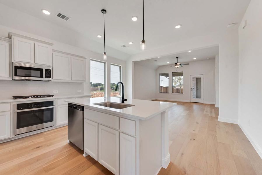 Representative furnished interior of a home built from the Granary by Pacesetter Homes in La Terra at Uptown Celina, Celina (Image 5).