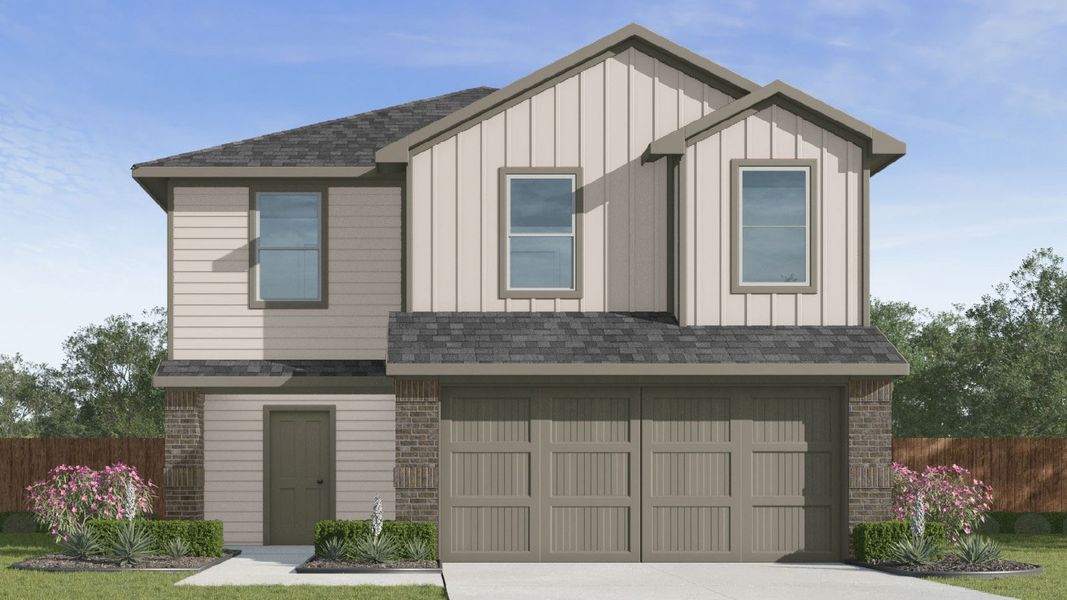 Representative exterior photo of a completed home built from the Franklin by D.R. Horton in Silverthorne, Conroe, TX (Image 2).