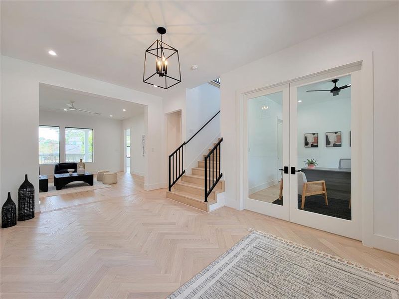 View from the foyer toward the living area.