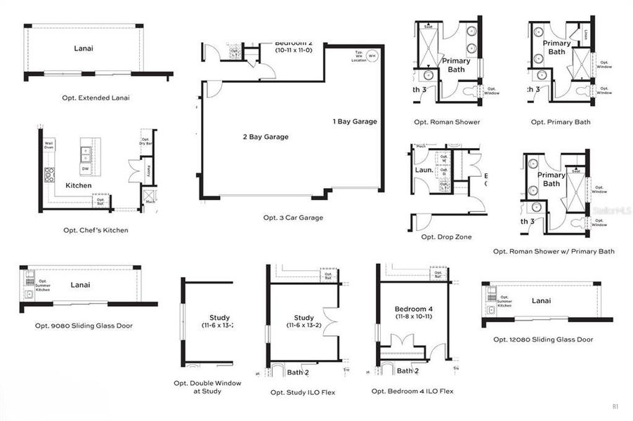 2D floor plan layout of this home in Trailside, Mount Dora, FL (Image 3). 2D floor plan layout of this home in Trailside, Mount Dora, FL (Image 3).