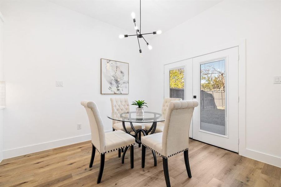 Furnished interior view inside a new home in , Dallas (Image 9).